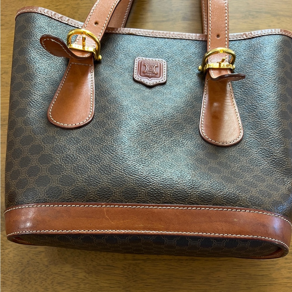 Vintage Celine macadam shoulder tote - Picture 3 of 14